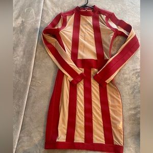 Sweet like candy peekaboo bandage dress